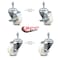 Service Caster 3 Inch Nylon Wheel Swivel 10mm Threaded Stem Caster Brakes SCC, 2PK SCC-TS20S314-NYS-M1015-2-TLB-2 - alternate 3